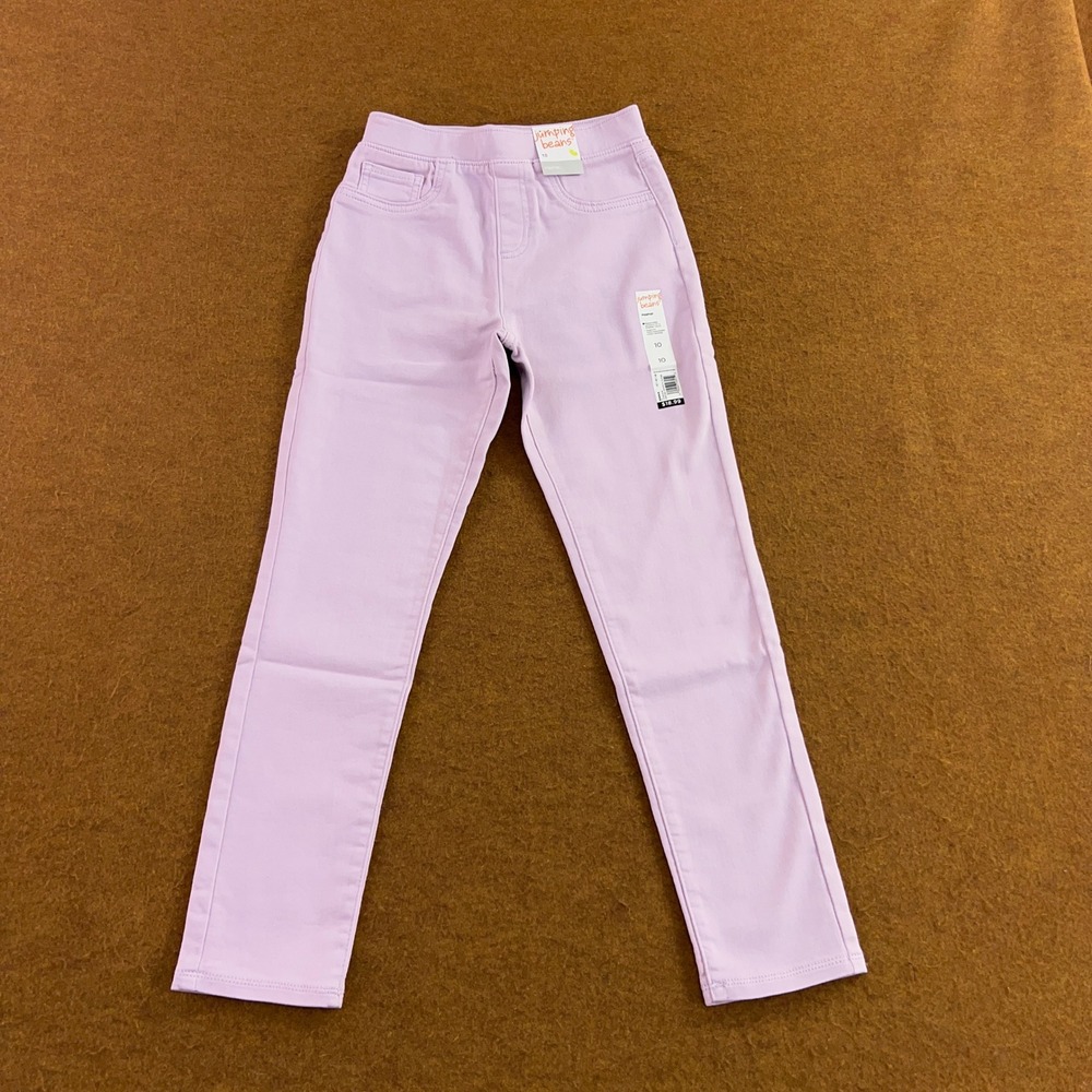 Jumping Beans Girls 10 Purple Mid Rise Pull-On Jeggings NWT